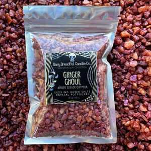 Ginger Ghoul Sizzling Room Salt Crystal Potpourri: Ginger Amber Oatmilk Scent